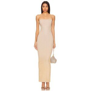 WOLFORD Fading Shine Dress Gold Shine Size Small NWT $470
